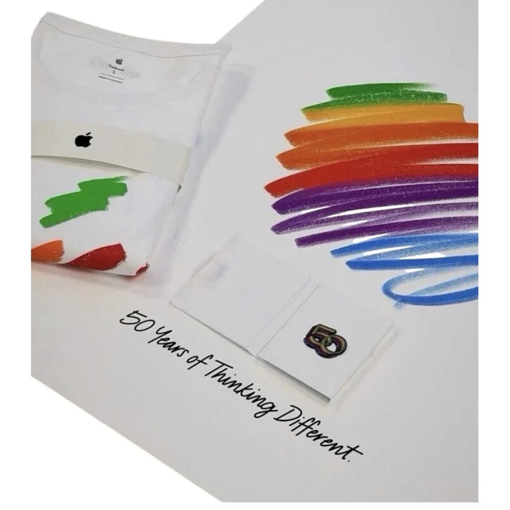 Apple 50th Anniversary‎ Thinking Different Full Set Sealed Poster Shirt S